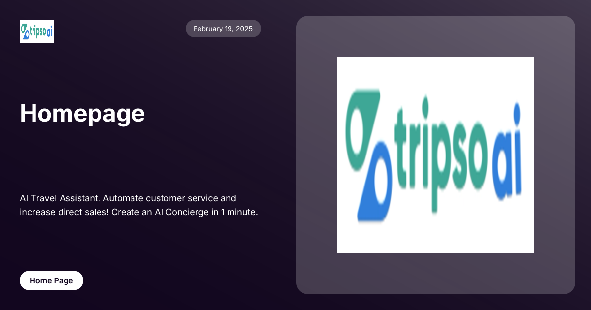 Homepage TripsoAI-Logo